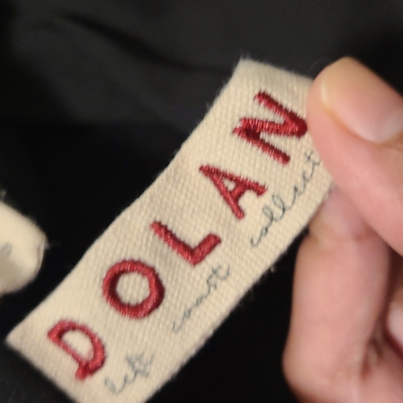 DOLAN Button Down Black Shirt with Ruffles Medium - Picture 6 of 6